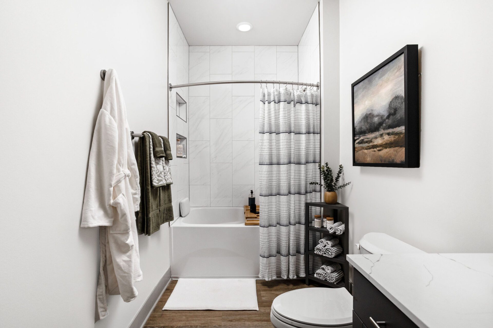 Kitchen Top view of the Hallway